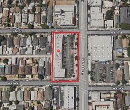 4701-4725 S Broadway, Los Angeles, CA - Vue aérienne  vue de carte