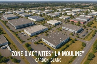 Carbon-Blanc, GIR - Vue aérienne  vue de carte