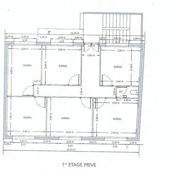 Bureau dans Baillet-en-France à louer - Plan d’étage – Image 3 sur 4