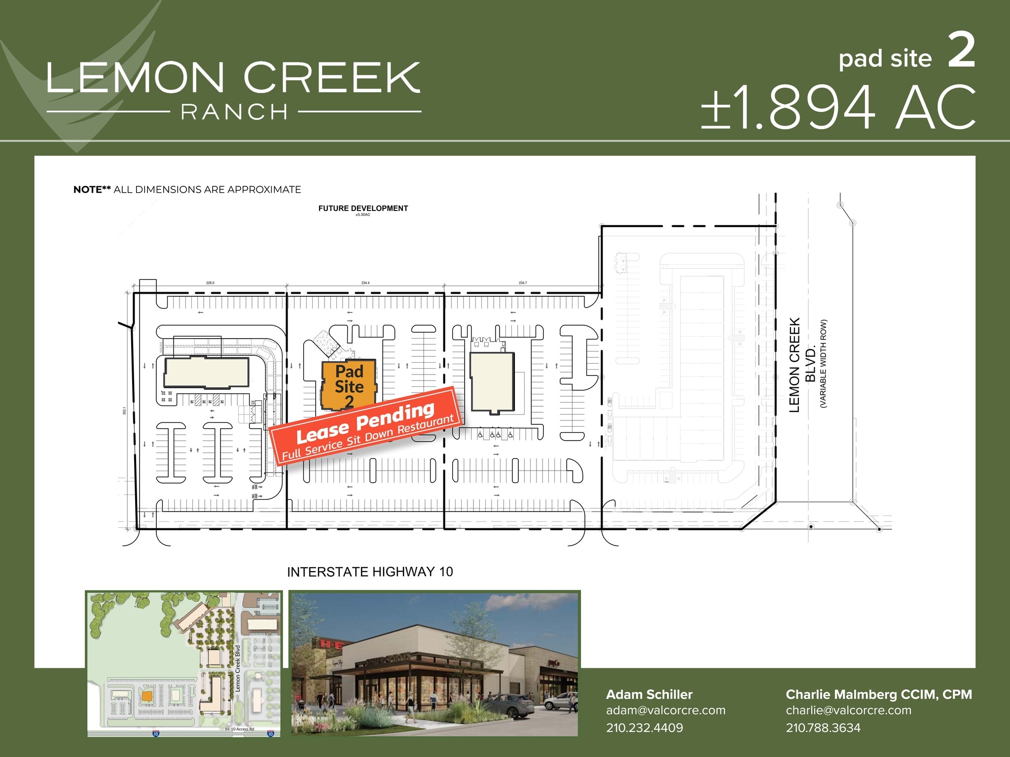 I-10 W & Balcones Creek Dr, Boerne, TX à louer Plan de site– Image 1 sur 1