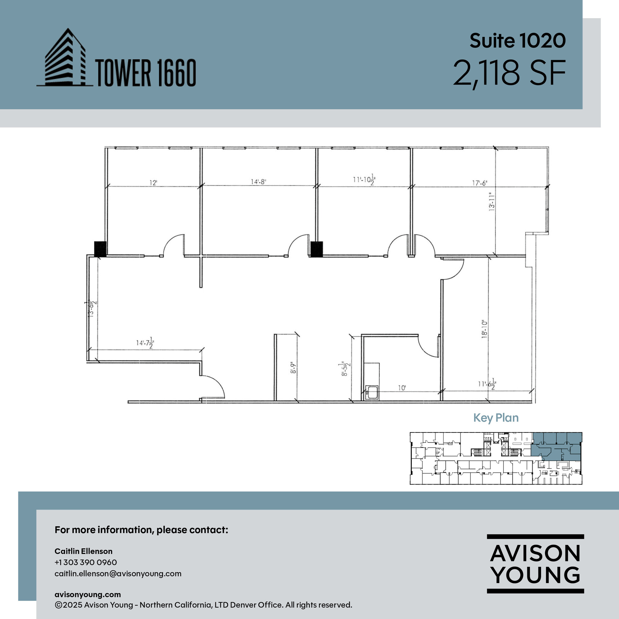 1660 S Albion St, Denver, CO à louer Plan d’étage– Image 1 sur 1