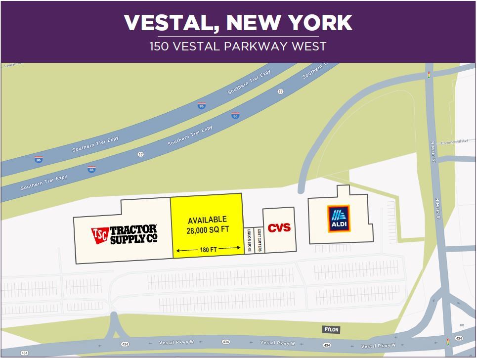 150 Vestal Pky W, Vestal Township, NY à louer Plan de site– Image 1 sur 7