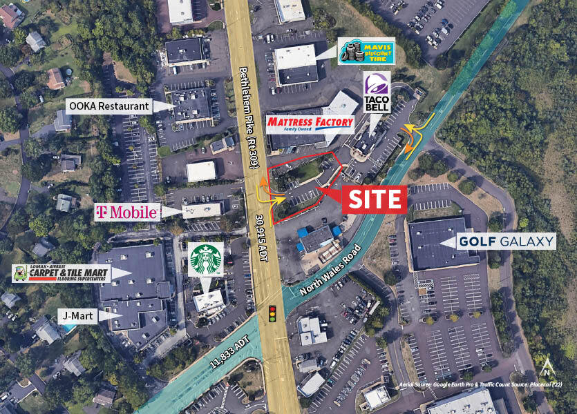 931 N Wales Rd, North Wales, PA à louer Aérien– Image 1 sur 3