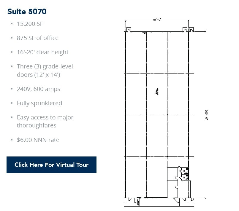 5029-5047 Martin Luther King Fwy, Fort Worth, TX à louer Plan d’étage– Image 1 sur 1