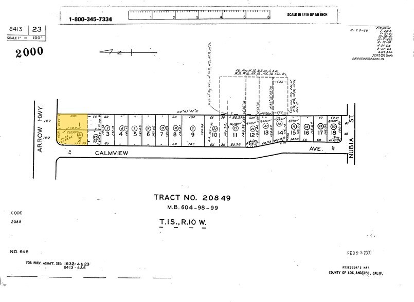 15232 Arrow Hwy, Baldwin Park, CA à vendre - Plan cadastral – Image 2 sur 7