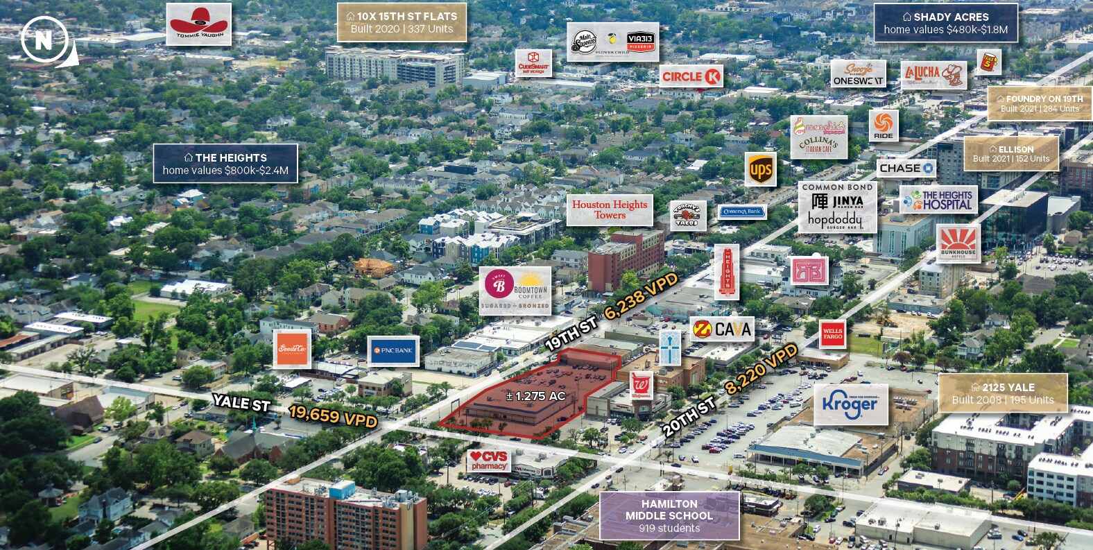 1903 Yale St, Houston, TX à vendre Aérien– Image 1 sur 6