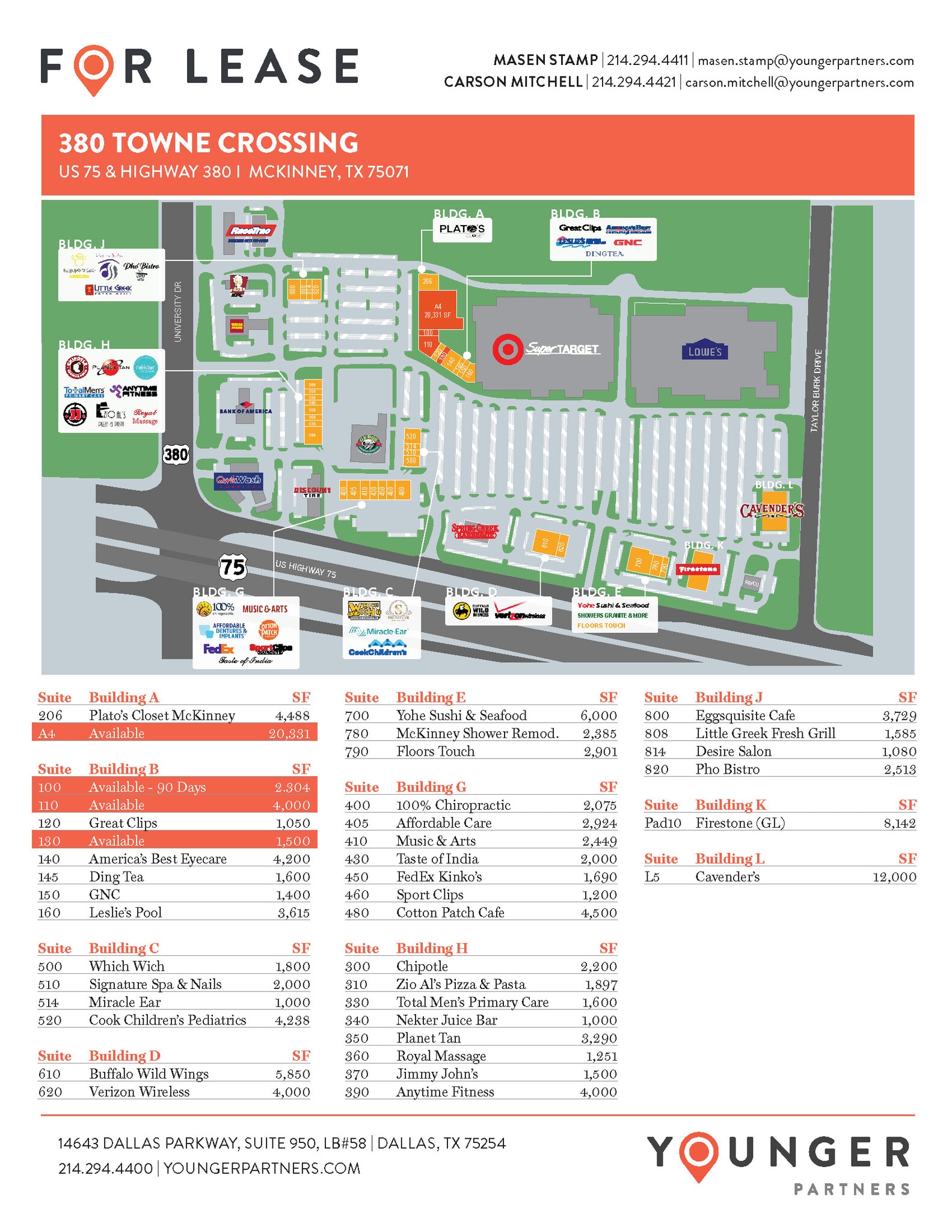 2050 W University Dr, McKinney, TX à louer Plan d’étage– Image 1 sur 1