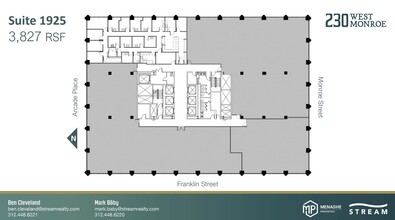 230 W Monroe St, Chicago, IL à louer Plan d’étage– Image 1 sur 1