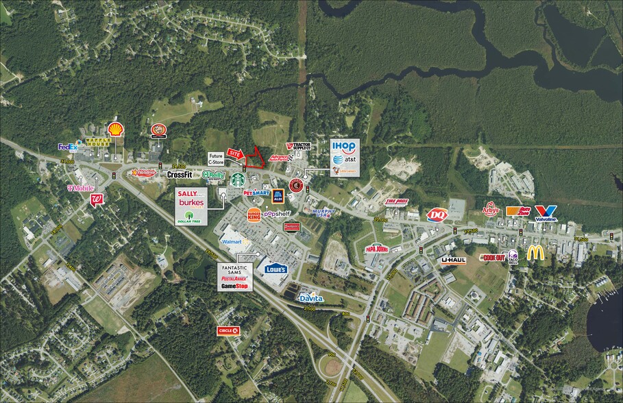 2814 Richlands Hwy, Jacksonville, NC à louer - Photo de l’immeuble – Image 2 sur 4
