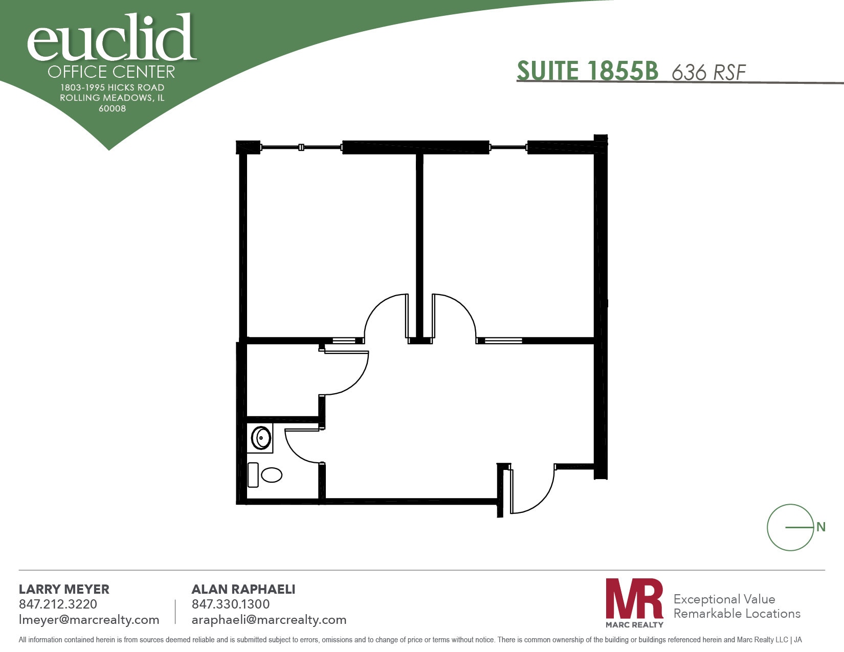 1803 Hicks Rd, Rolling Meadows, IL à louer Plan d’étage– Image 1 sur 1