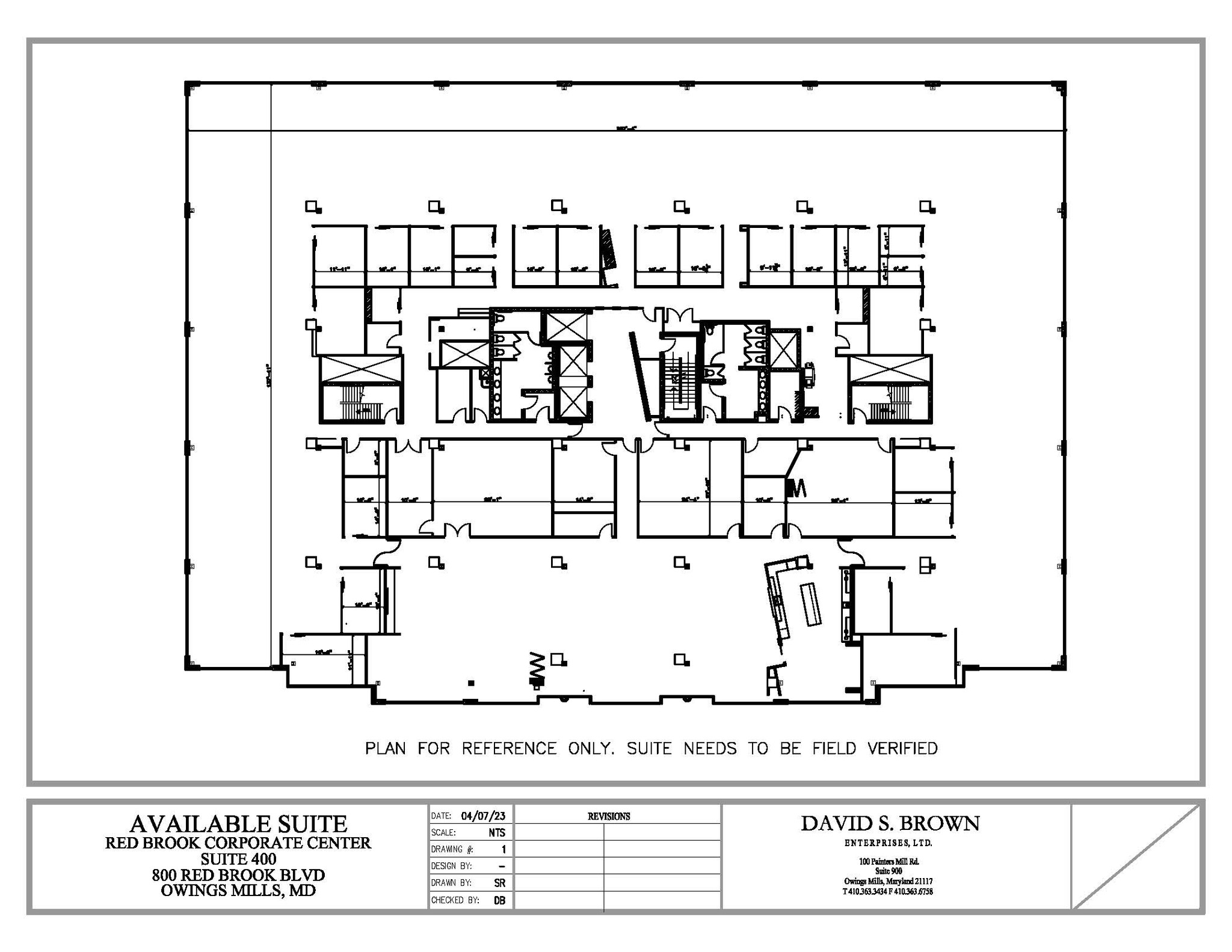 600 Red Brook Blvd, Owings Mills, MD à louer Plan d’étage– Image 1 sur 1