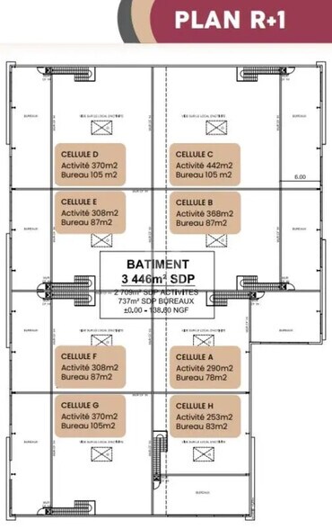 Local d’activités dans Angerville à louer - Plan d’étage – Image 3 sur 3