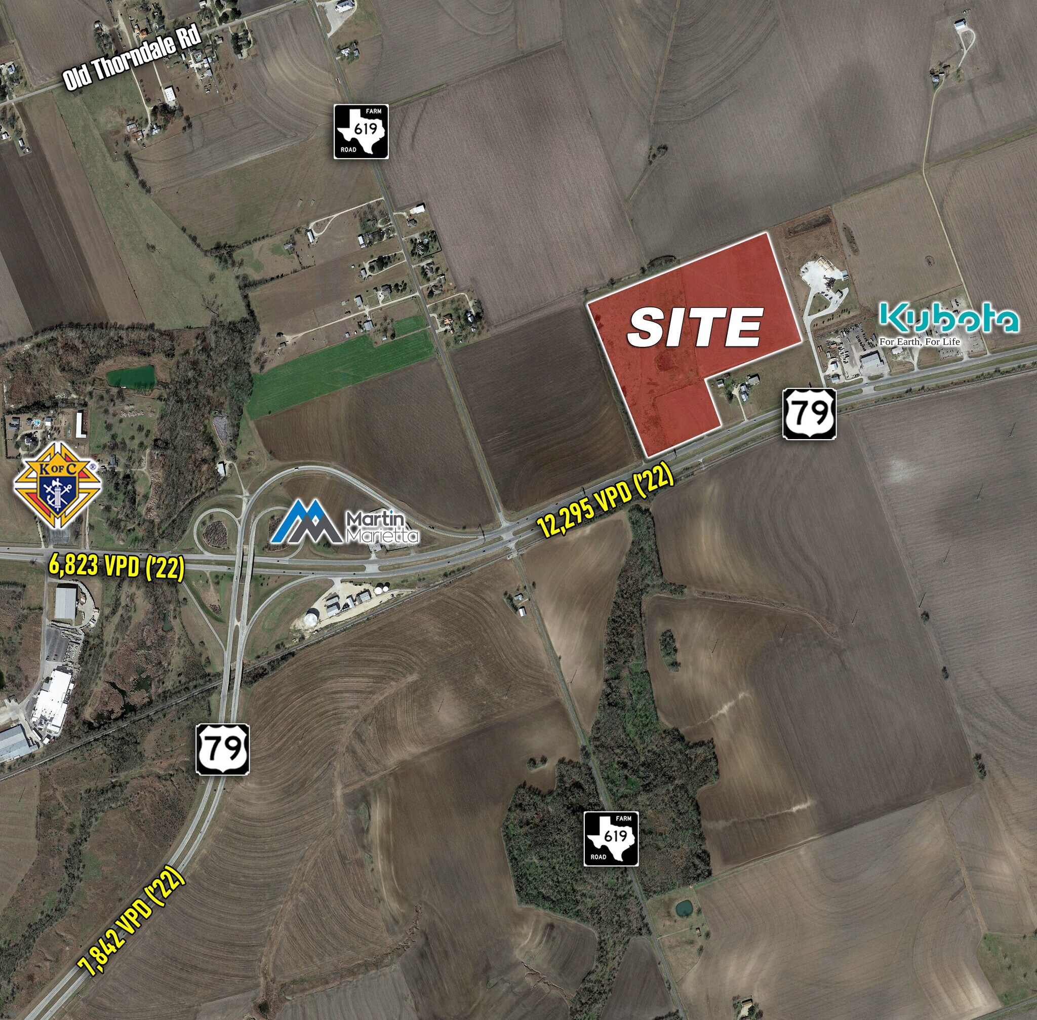 0000 Highway 79, Taylor, TX à vendre Aérien– Image 1 sur 5