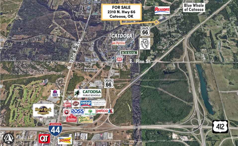 2310-2320 N Highway 66, Catoosa, OK à vendre - Aérien – Image 2 sur 14