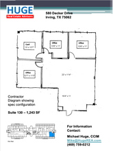 580 Decker Dr, Irving, TX à louer Plan d’étage– Image 1 sur 1
