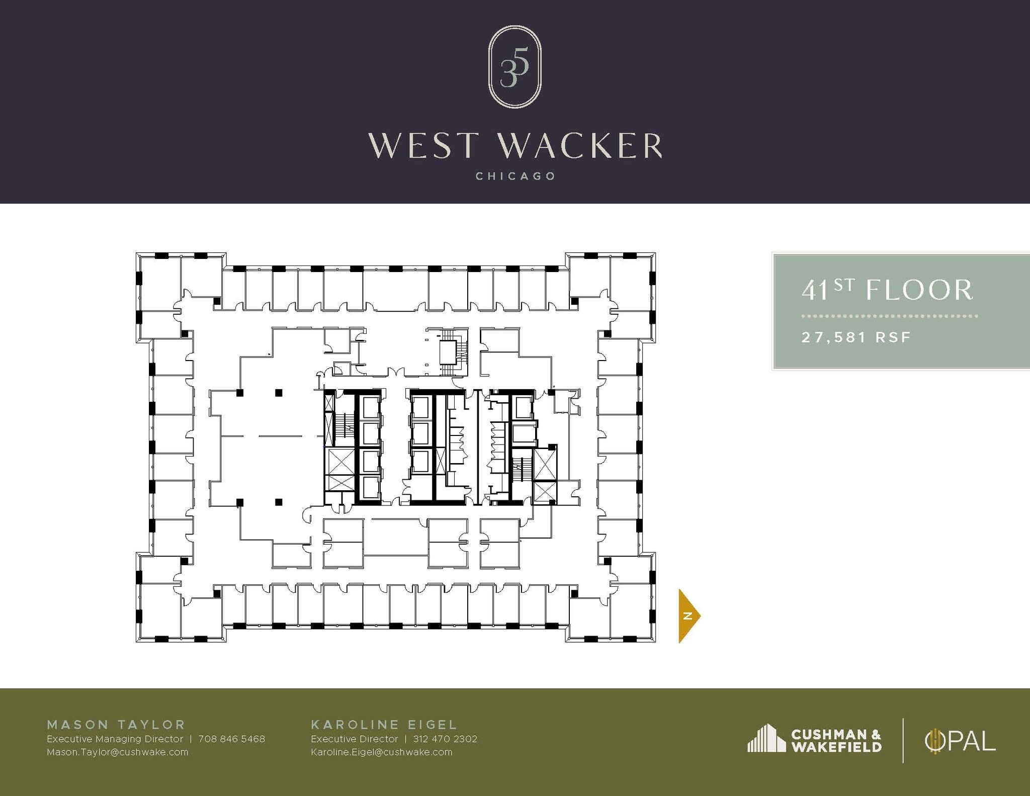 35 W Wacker Dr, Chicago, IL à louer Plan d’étage– Image 1 sur 1