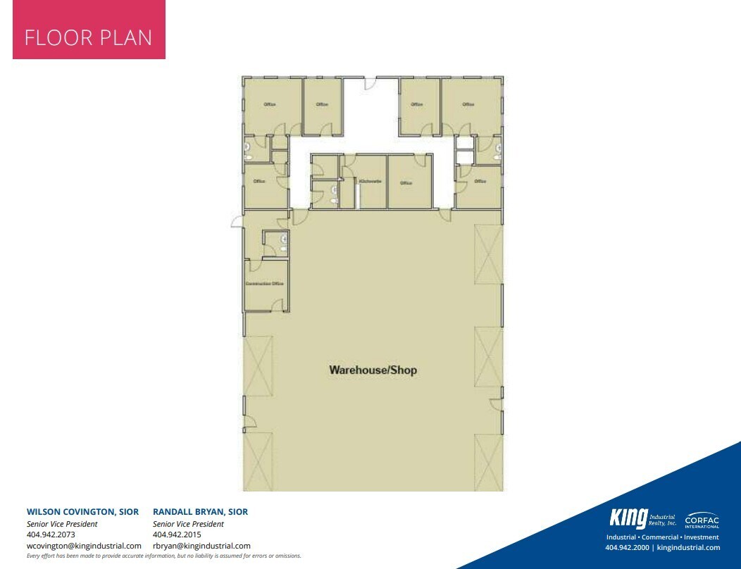 6694 Oak Ridge Commerce Way, Austell, GA à louer Plan d’étage– Image 1 sur 1