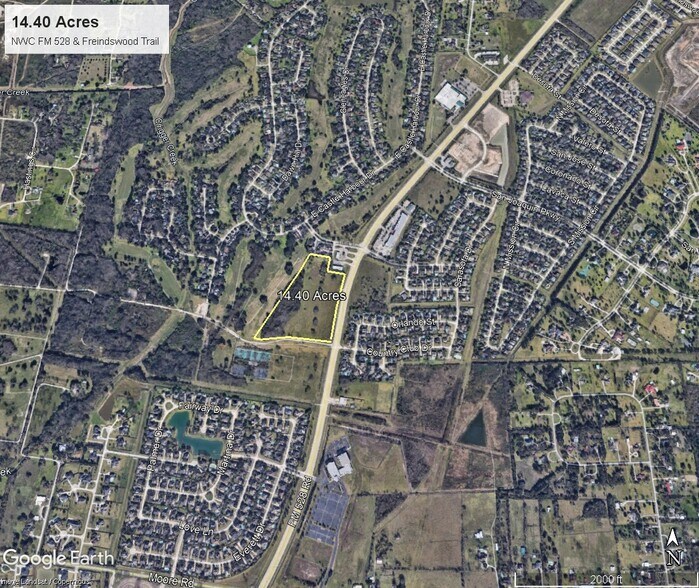 NWC FM 528 & Country Club Dr, Friendswood, TX à vendre - Aérien – Image 1 sur 1