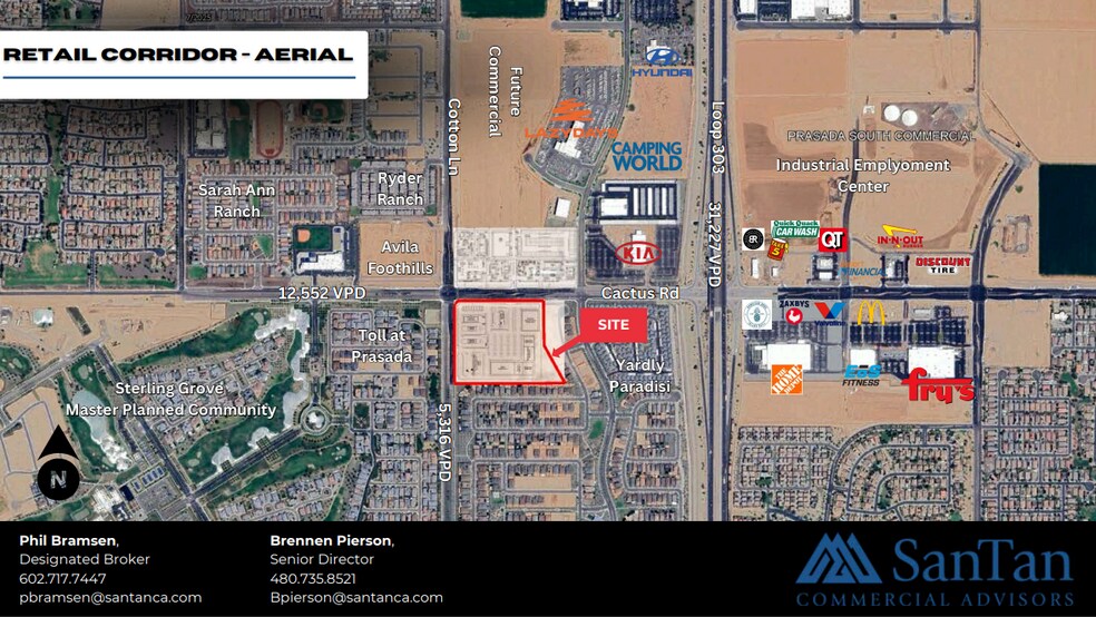 SEC Cactus Rd & Cotton Ln, Surprise, AZ à louer - Aérien – Image 3 sur 3