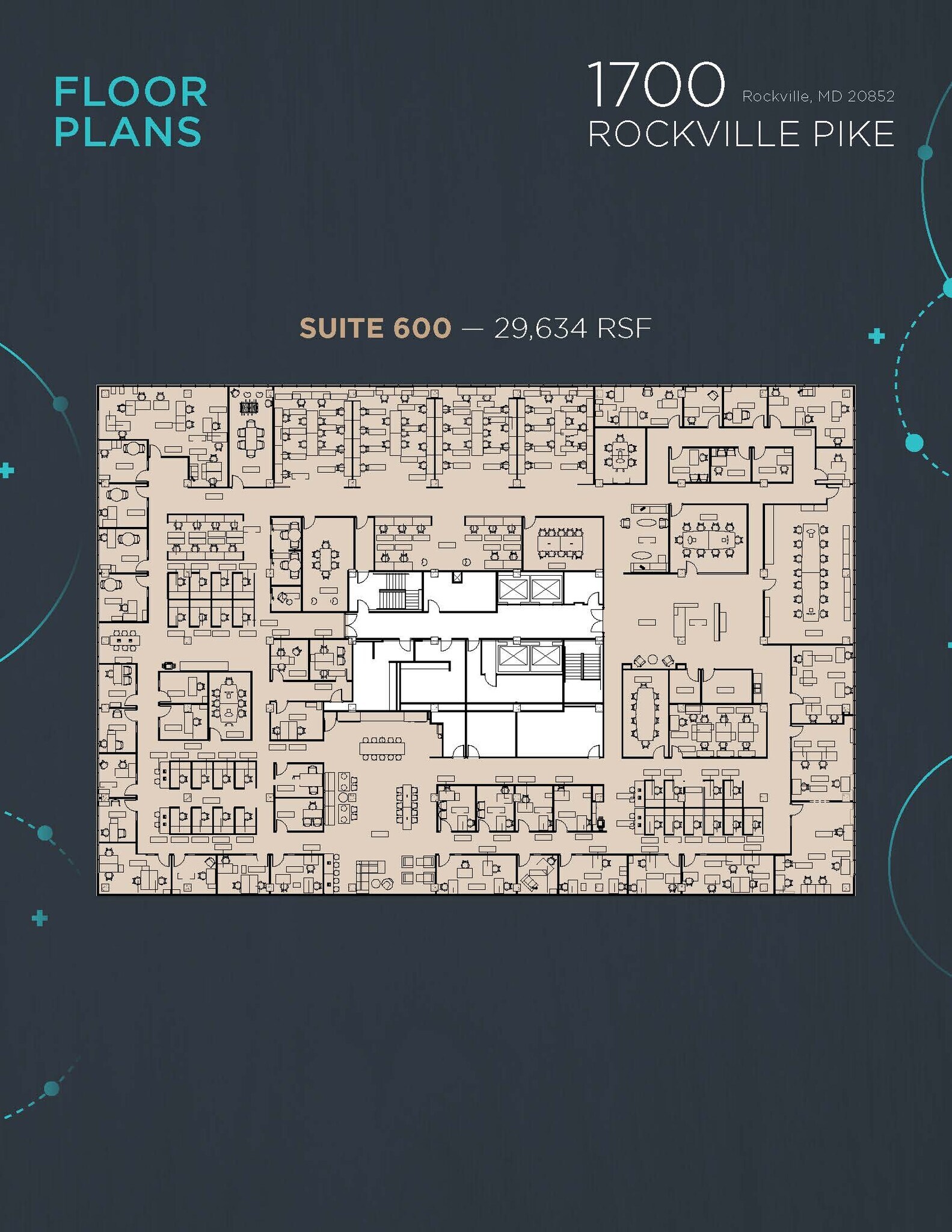 1700 Rockville Pike, Rockville, MD à louer Plan d’étage– Image 1 sur 1