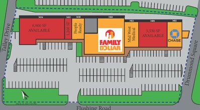 3434 Flushing St, Flint, MI à louer Plan de site– Image 1 sur 1