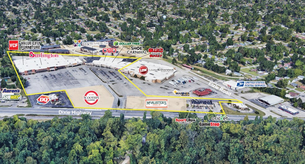 9070 Dixie Hwy, Louisville, KY à vendre - Aérien – Image 3 sur 5