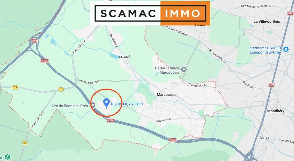 Terrain dans Marcoussis à louer - Photo principale – Image 3 sur 3