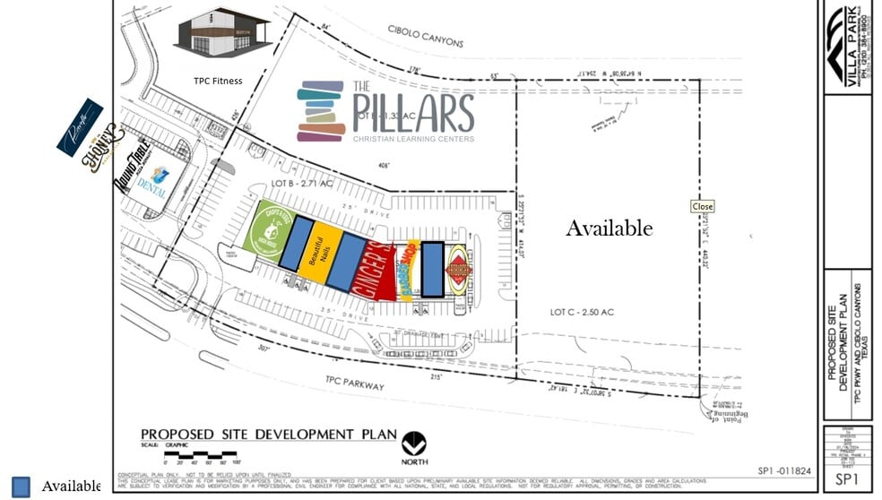 TPC Town Plaza, San Antonio, TX à louer - Plan de site – Image 3 sur 6