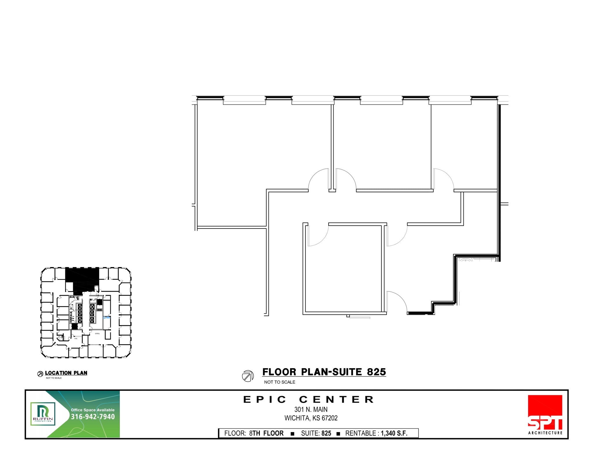 301 N Main St, Wichita, KS à louer Plan de site– Image 1 sur 1