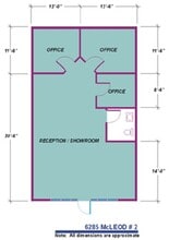 6285 S McLeod Dr, Las Vegas, NV à louer Plan d’étage– Image 1 sur 1