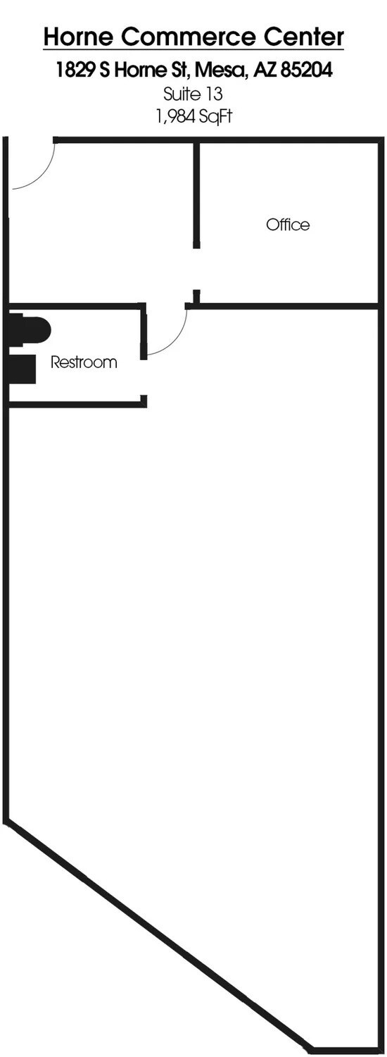 1817 S Horne St, Mesa, AZ à louer Plan d’étage– Image 1 sur 1