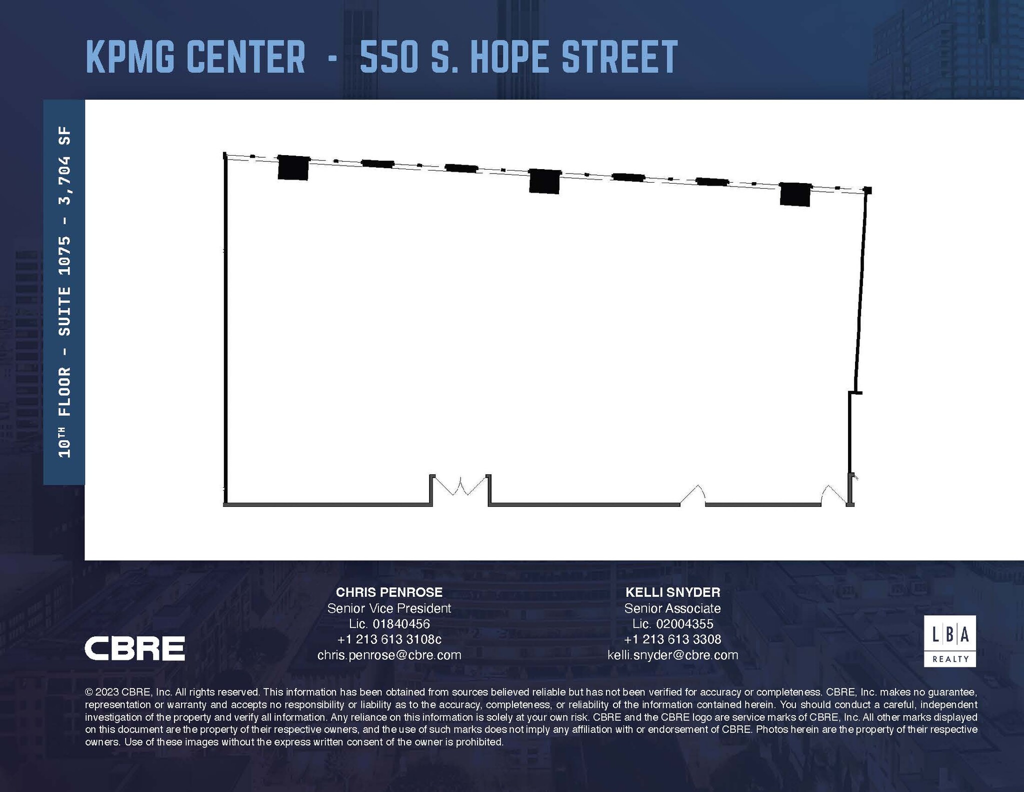 550 S Hope St, Los Angeles, CA à louer Plan d’étage– Image 1 sur 1