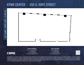 550 S Hope St, Los Angeles, CA à louer Plan d’étage– Image 1 sur 1