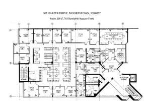 302 Harper Dr, Moorestown, NJ à louer Plan d’étage– Image 1 sur 1