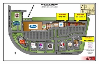 605 Newmarket Dr, Newport News, VA à louer Plan de site– Image 2 sur 2