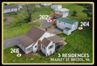 Plus de détails pour 2412-2416 Bradley St, Bristol, VA - Logement à vendre