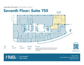 24 Waterway Ave, The Woodlands, TX à louer Plan d’étage– Image 1 sur 1