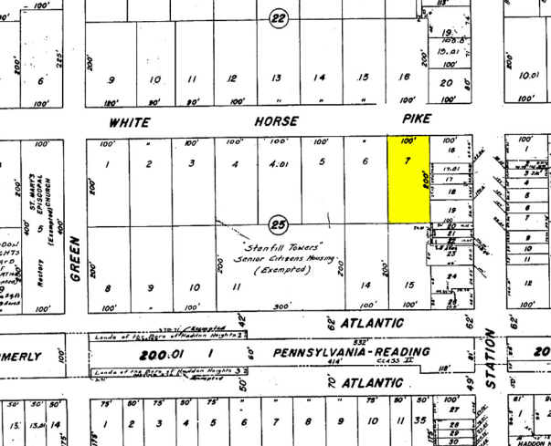 126 White Horse Pike, Haddon Heights, NJ à vendre - Plan cadastral – Image 2 sur 3