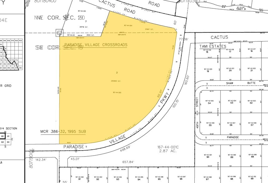 4835 E Cactus Rd, Scottsdale, AZ à louer - Plan cadastral – Image 2 sur 16