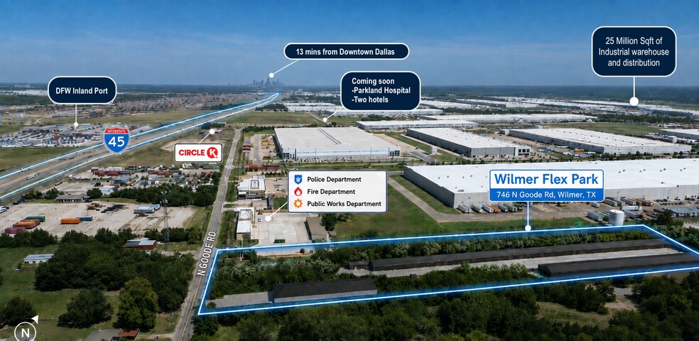746 N Goode Rd, Wilmer, TX à louer - Photo de l’immeuble – Image 3 sur 6