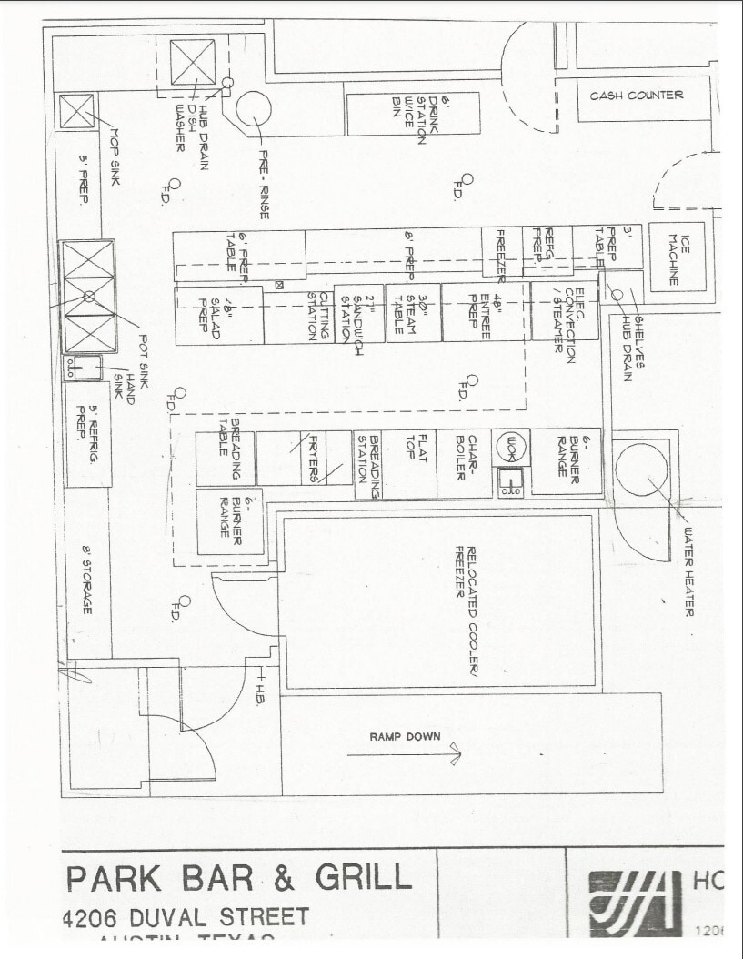 4206 Duval St, Austin, TX à louer Plan d’étage– Image 1 sur 2