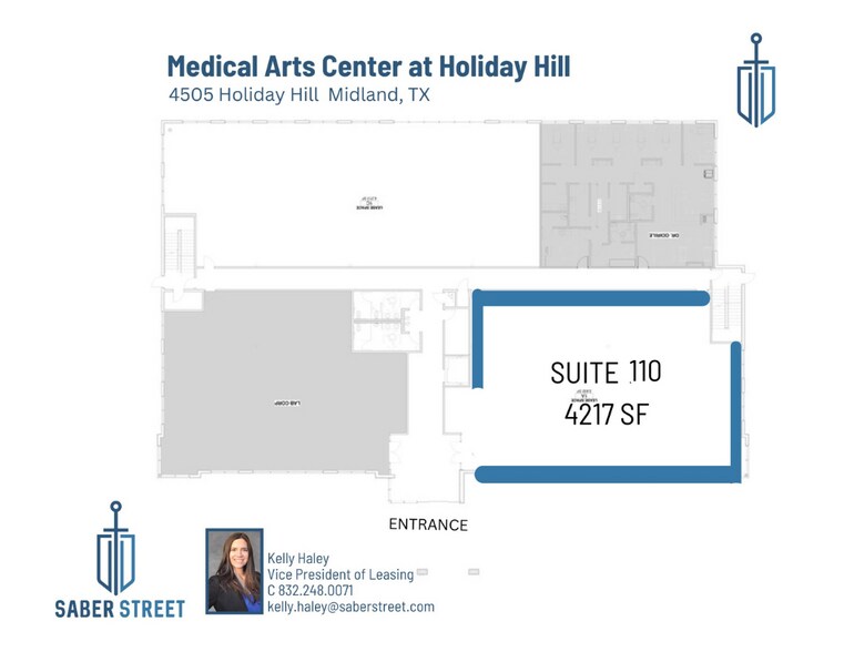 4505 Holiday Hill, Midland, TX à louer - Plan d’étage – Image 3 sur 11