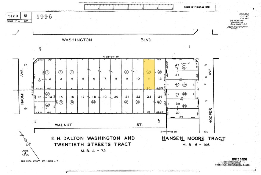 1446 E Washington Blvd, Los Angeles, CA à louer - Plan cadastral – Image 2 sur 2