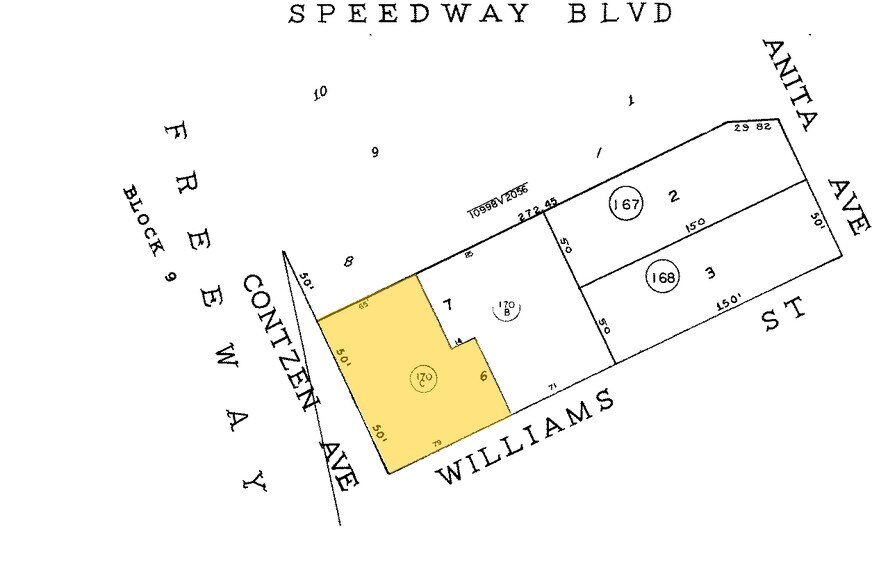 1080 N Contzen Ave, Tucson, AZ à vendre - Plan cadastral – Image 3 sur 5