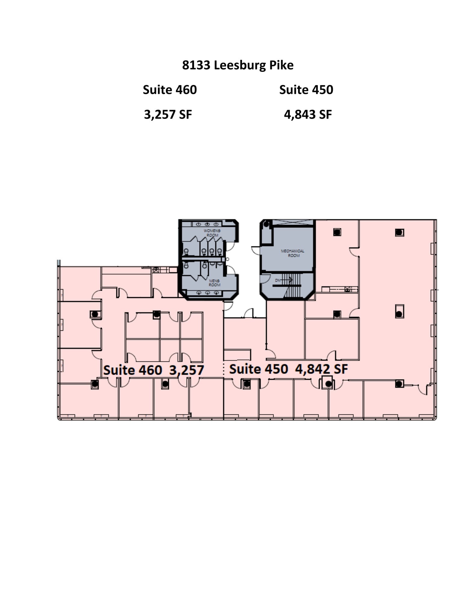 8133 Leesburg Pike, Vienna, VA à louer Plan de site– Image 1 sur 2