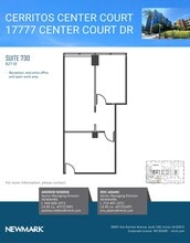 17777 Center Court Dr, Cerritos, CA à louer Plan d’étage– Image 1 sur 1
