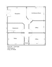 4545 Fuller Dr, Irving, TX à louer Plan d’étage– Image 1 sur 1