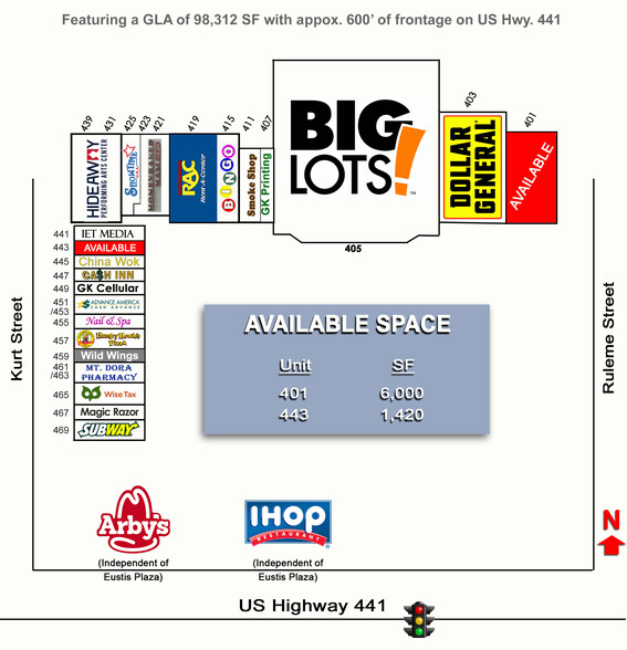 401-501 Plaza Dr, Eustis, FL à louer - Photo de l’immeuble – Image 2 sur 8