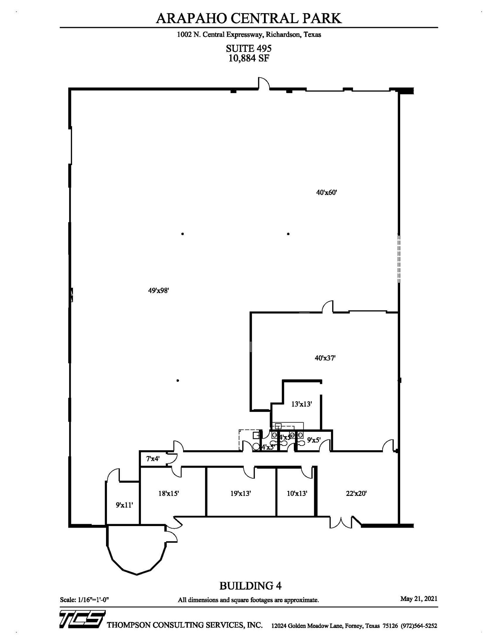 1002 N Central Expy, Richardson, TX à louer Plan d’étage– Image 1 sur 16