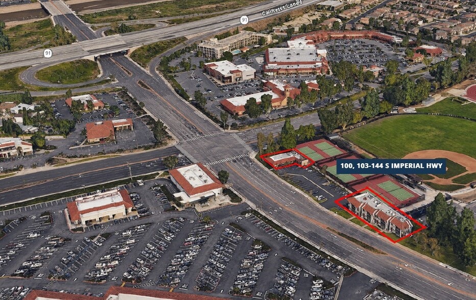 132-144 S Imperial Hwy, Anaheim, CA à vendre - Aérien – Image 3 sur 3